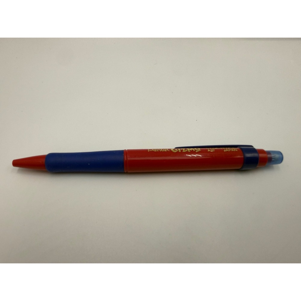 Pentel Gizmo A37 Mechanical Pencil 0.7mm Red Blue Vintage Japan Writing Tool